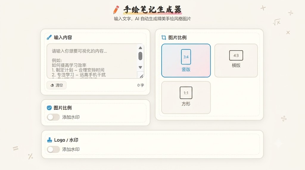手绘笔记生成器
